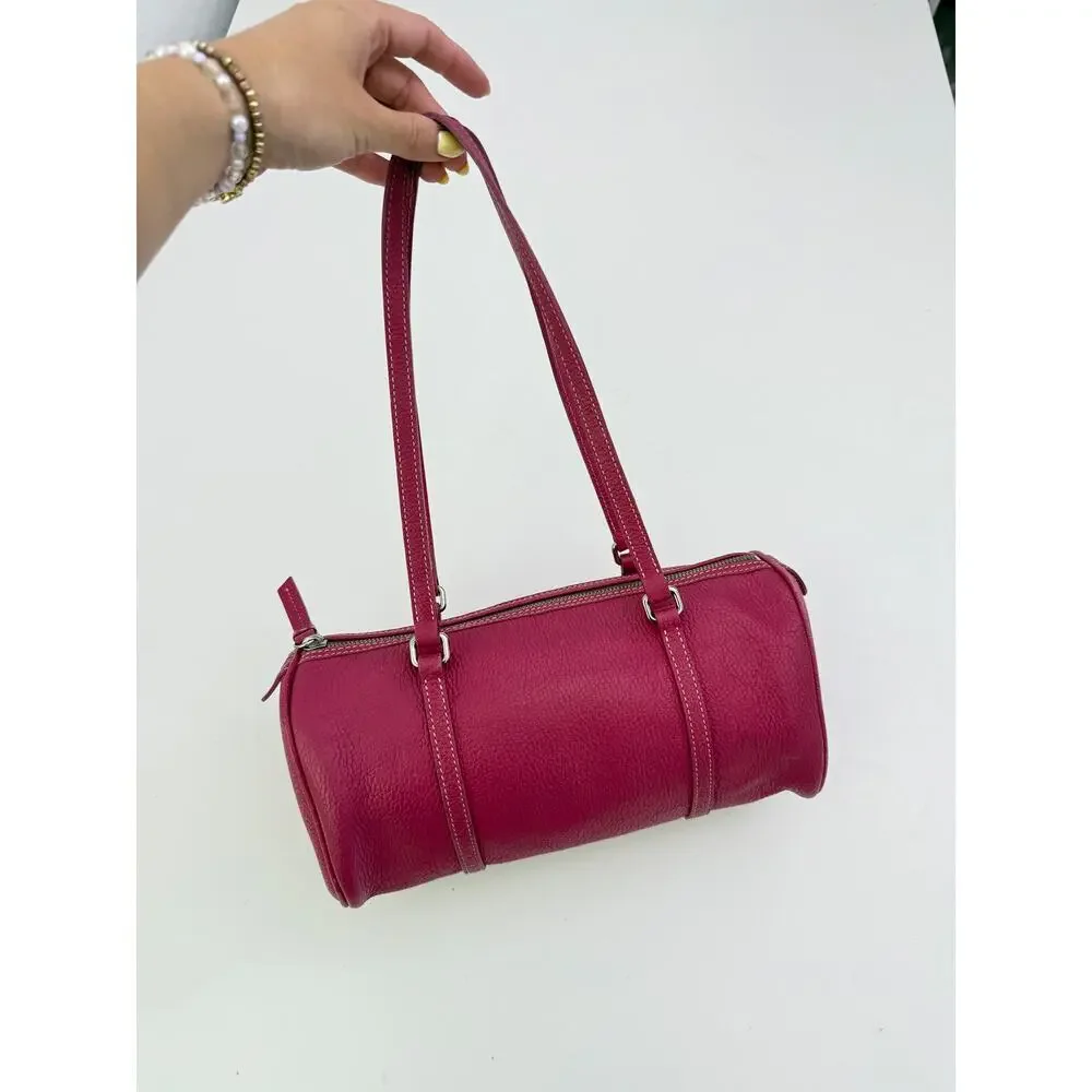 Vintage Dooney & Bourke pink barrel shoulder bag - Picture 1 of 11